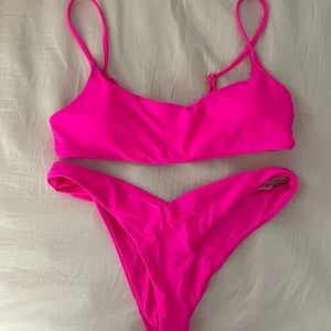 Hot/Electric Pink Shein Bikini